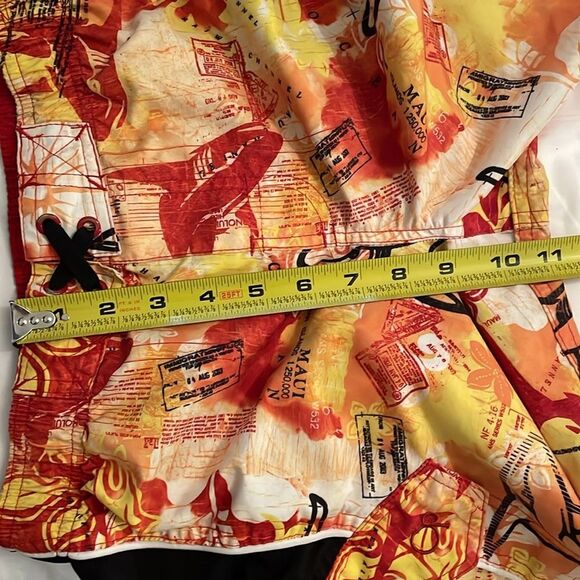 OP Ocean Pacific Hawaiian Board Shorts Swim Trunks Boys Size Large 10-11 Sharks - Picture 6 of 11